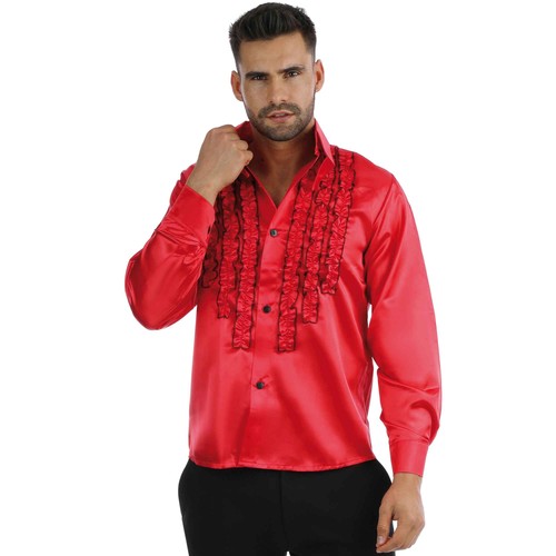 Schlagerhemd rot retro hemd - retro,