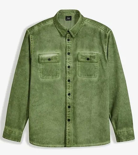 Herren hemd grün melange cold - herren,