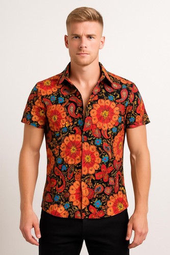 Hippiehemd hippieparty herren - hippiehemd,