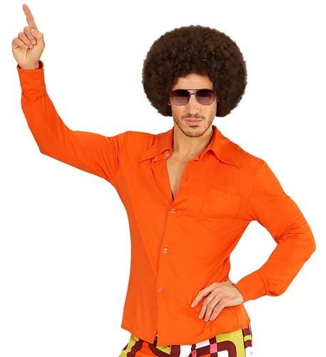 Orange groovy 70er jahre - groovy, hemd