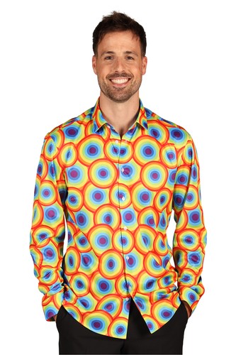 Hemd rainbow king - king, retro