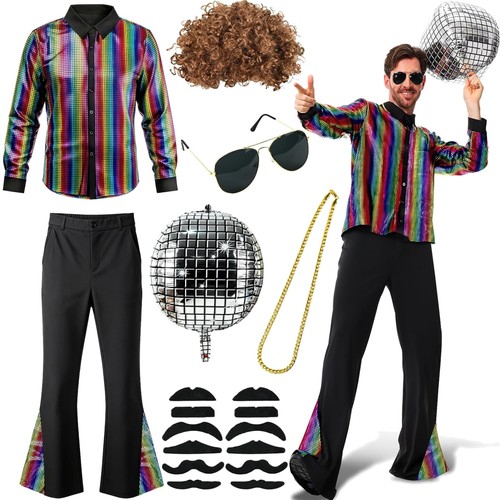Disco kostüm herren 70er 80er - disco,
