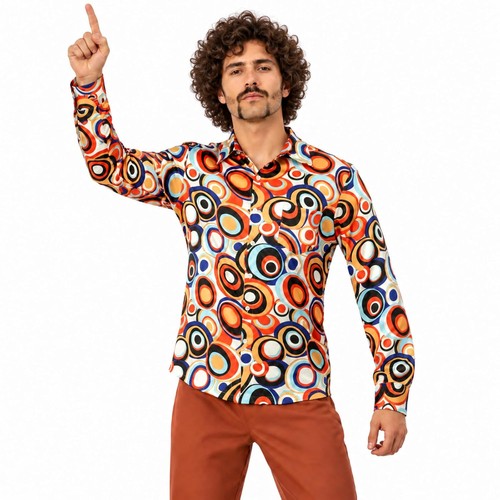 70er jahre hemd herren disco - 70er,